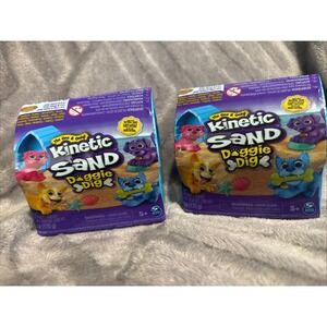 Pack Of 2- Kinetic Sand Dog House‎ Doggie Dig Magic Natural Beach Sand